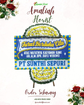 Papan Bunga Duka di Banjarasri