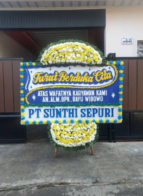 Papan Bunga Duka di Banjarasri
