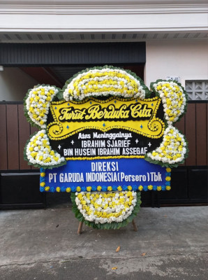 Papan Bunga Duka di Banjarasri